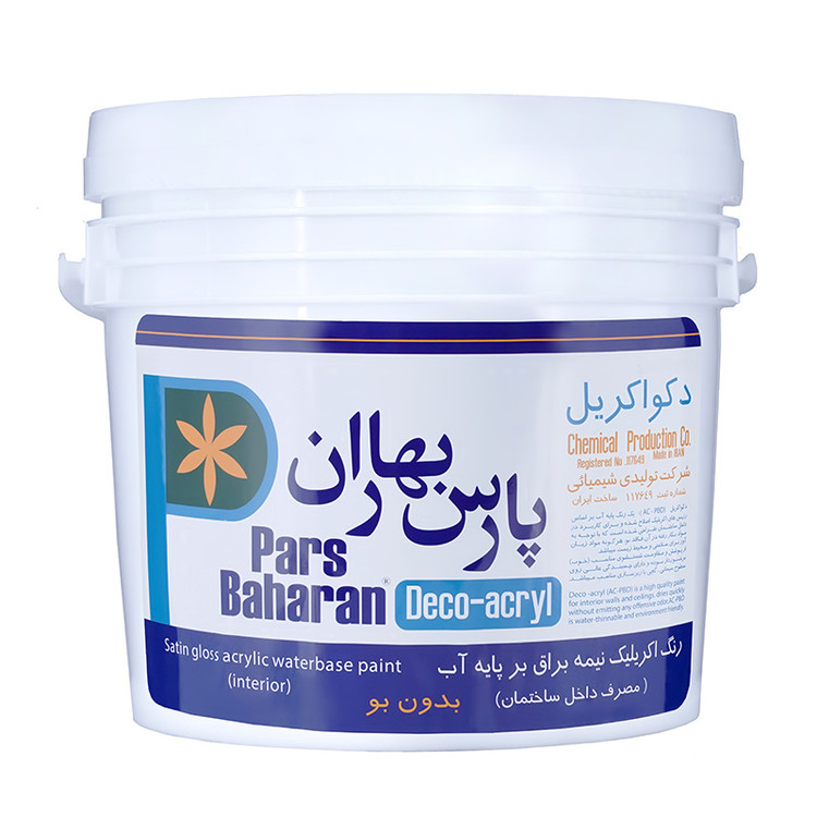 رنگ اکریلیک نیمه براق پارس بهاران گالن