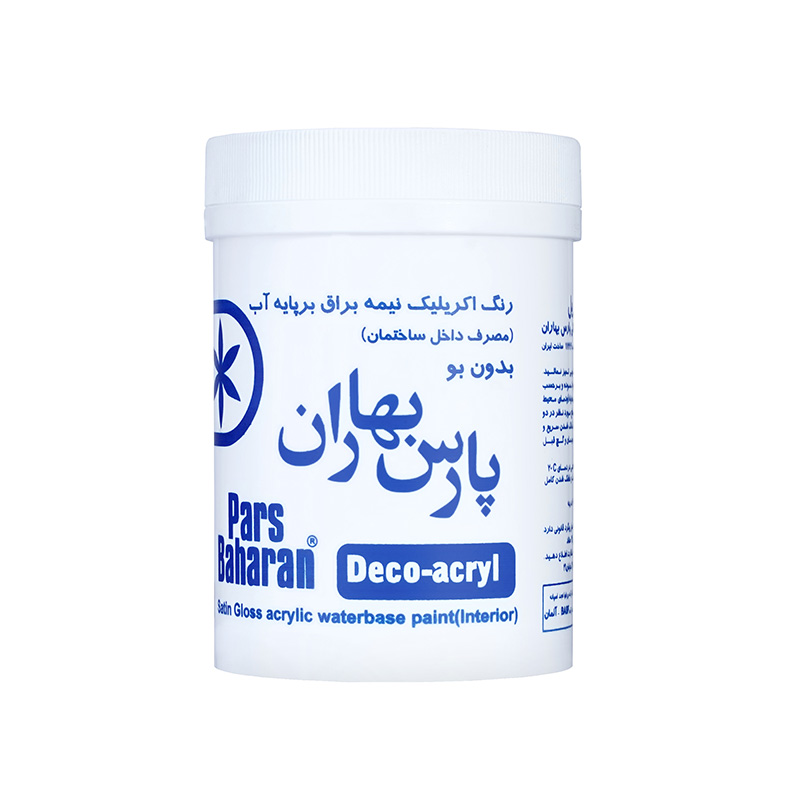 رنگ اکریلیک نیم براق پارس بهاران 1 کیلویی