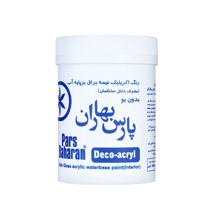 رنگ اکریلیک نیم براق پارس بهاران 1 کیلویی
