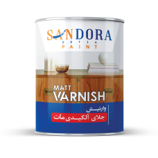 جلای آلکیدی مات وارنیش لاک مات کننده روغنی ساندورا کوارت 1کیلوگرم کد 66